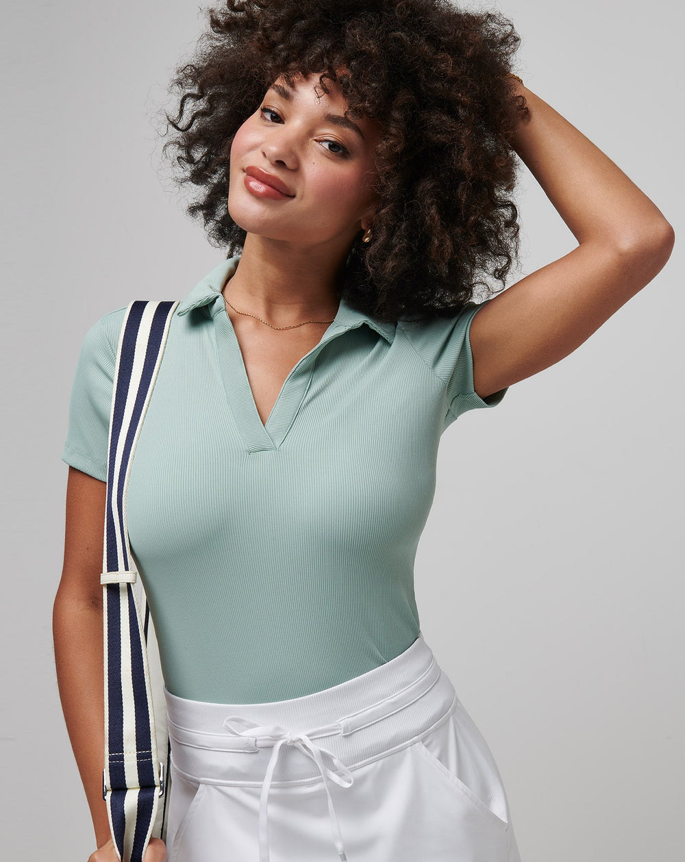 Moveknit Vneck Polo| Travis Mathew