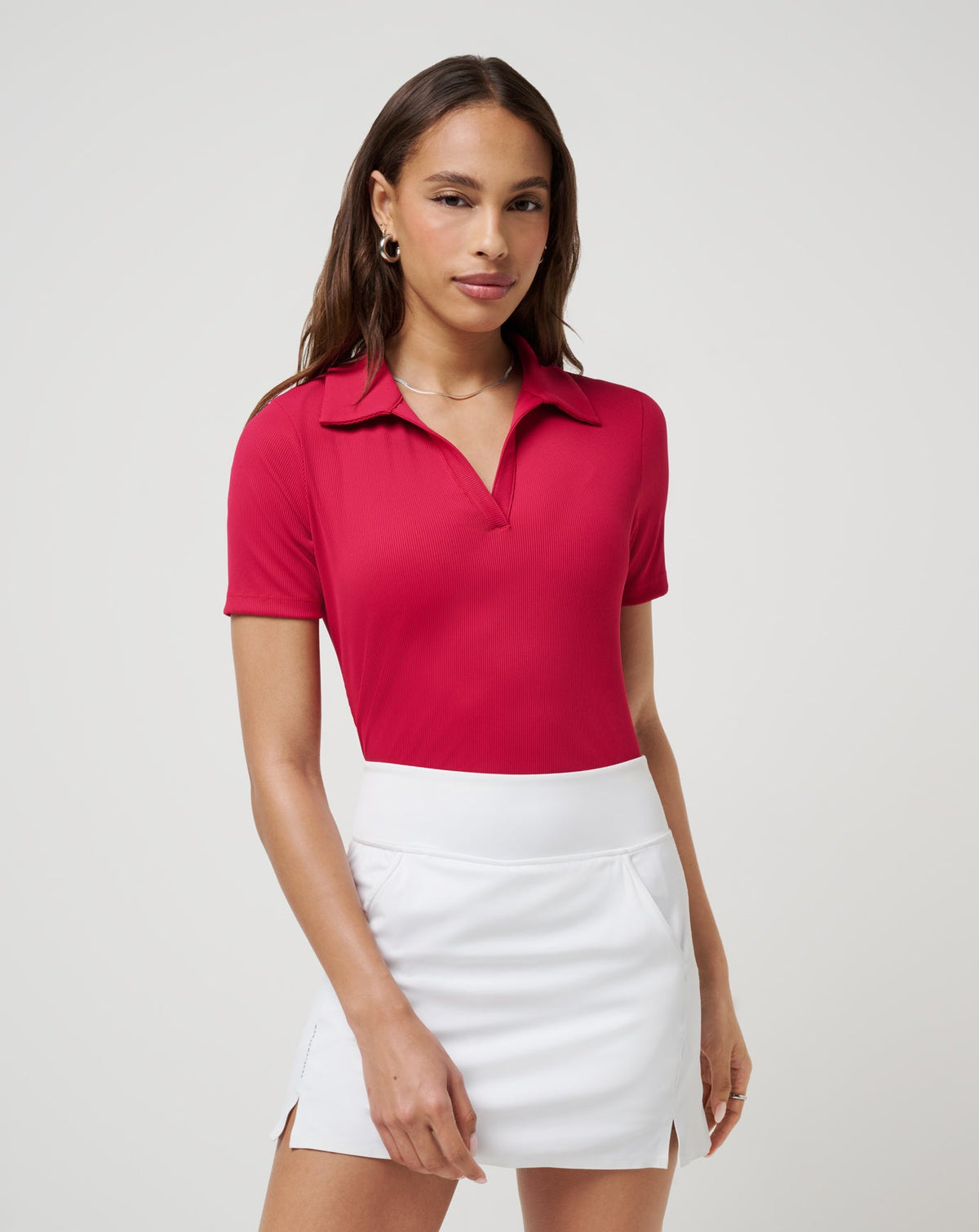 Moveknit Vneck Polo| Travis Mathew