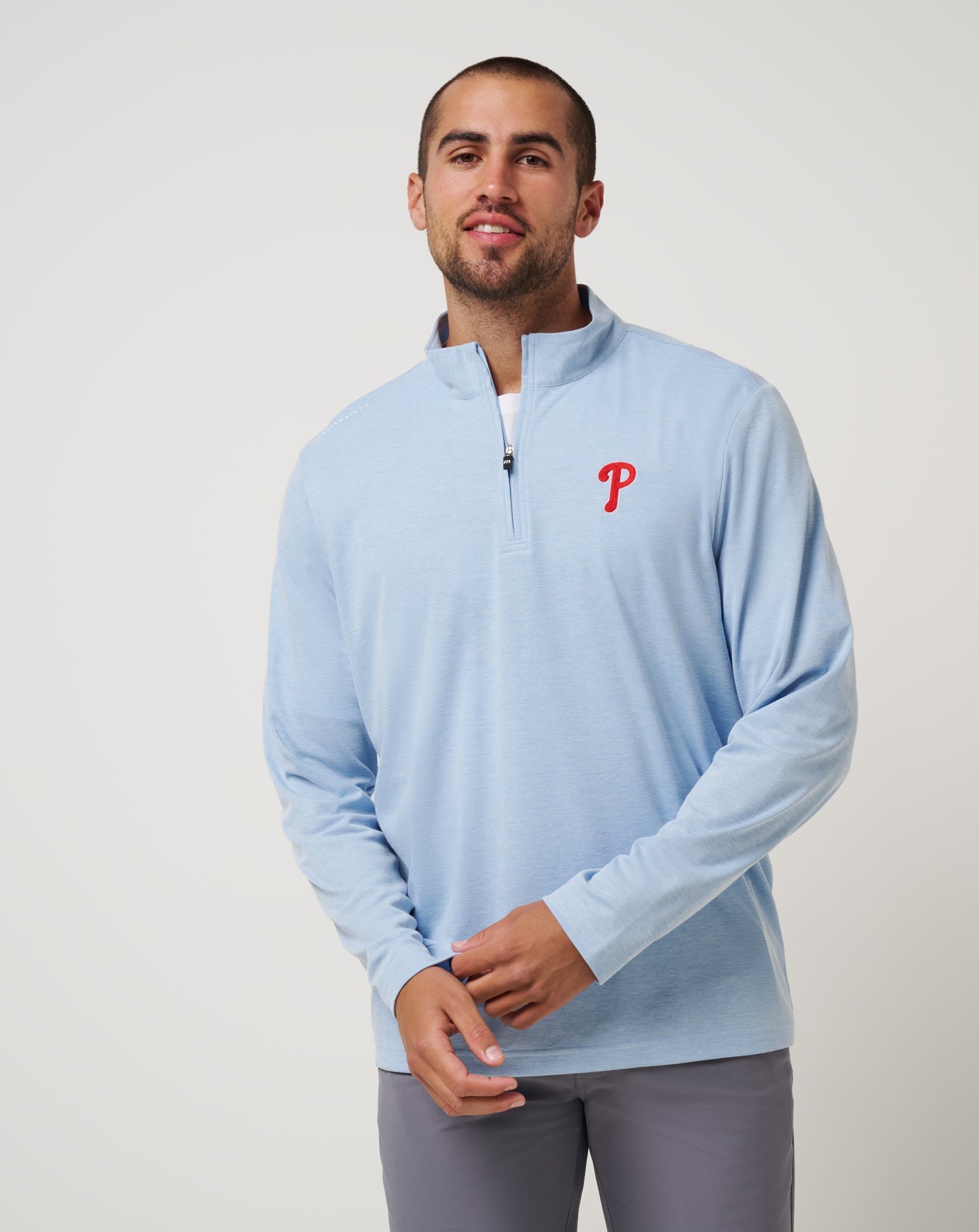 Philadelphia Phillies Time To Tailgate Quarter Zip| Travis Mathew