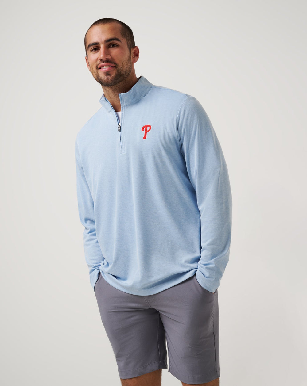 Philadelphia Phillies Time To Tailgate Quarter Zip| Travis Mathew