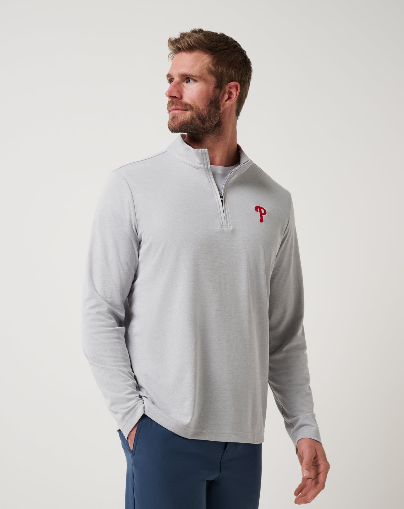Philadelphia Phillies Time To Tailgate Quarter Zip| Travis Mathew