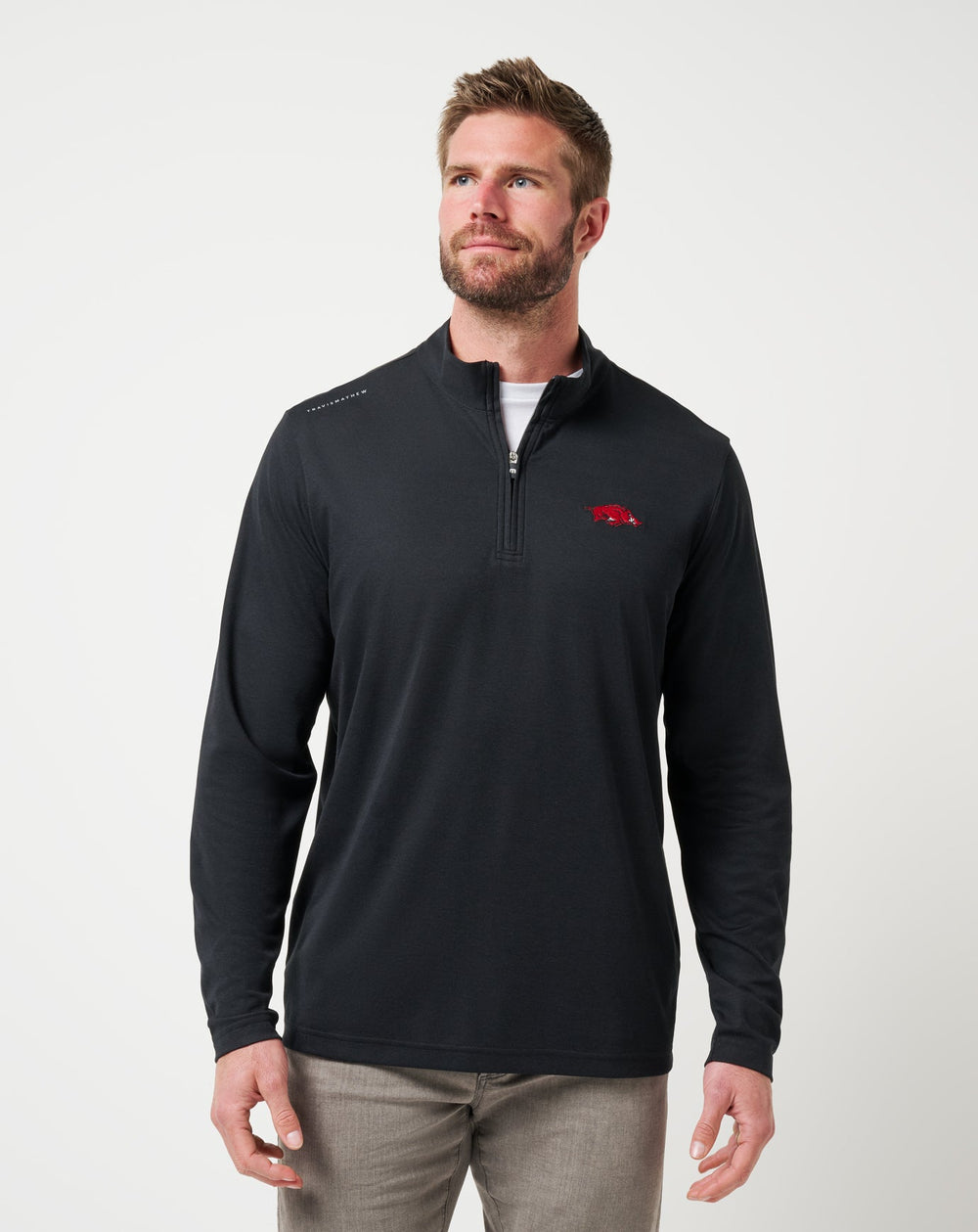 Arkansas Time To Tailgate Quarter Zip| Travis Mathew