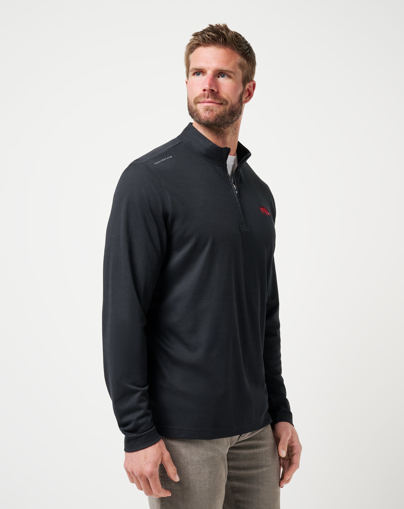 Arkansas Time To Tailgate Quarter Zip| Travis Mathew