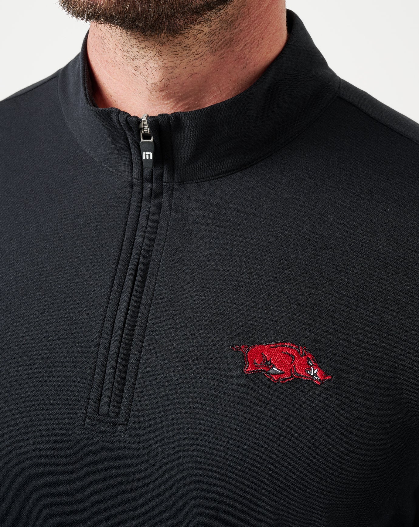 Arkansas Time To Tailgate Quarter Zip| Travis Mathew