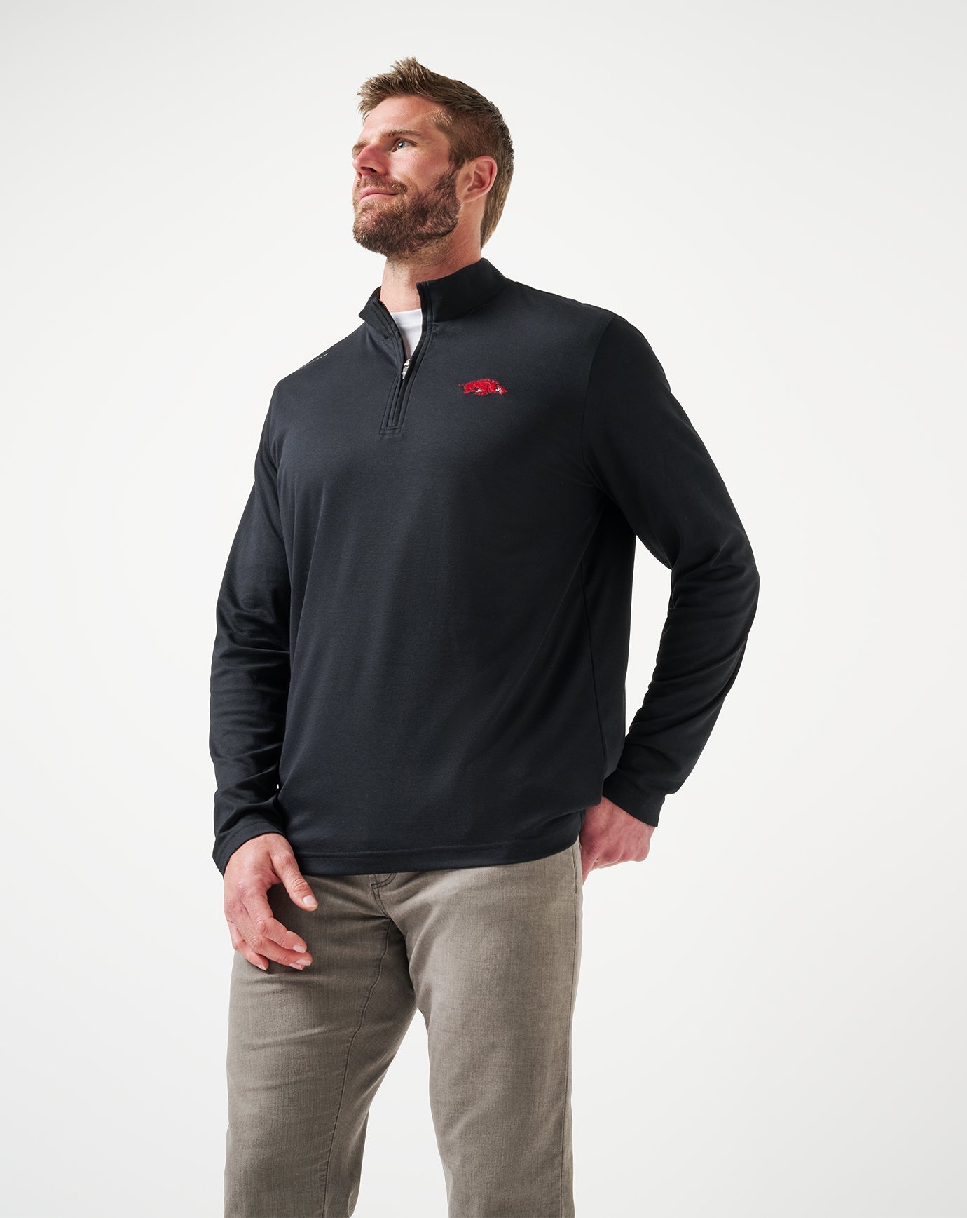 Arkansas Time To Tailgate Quarter Zip| Travis Mathew