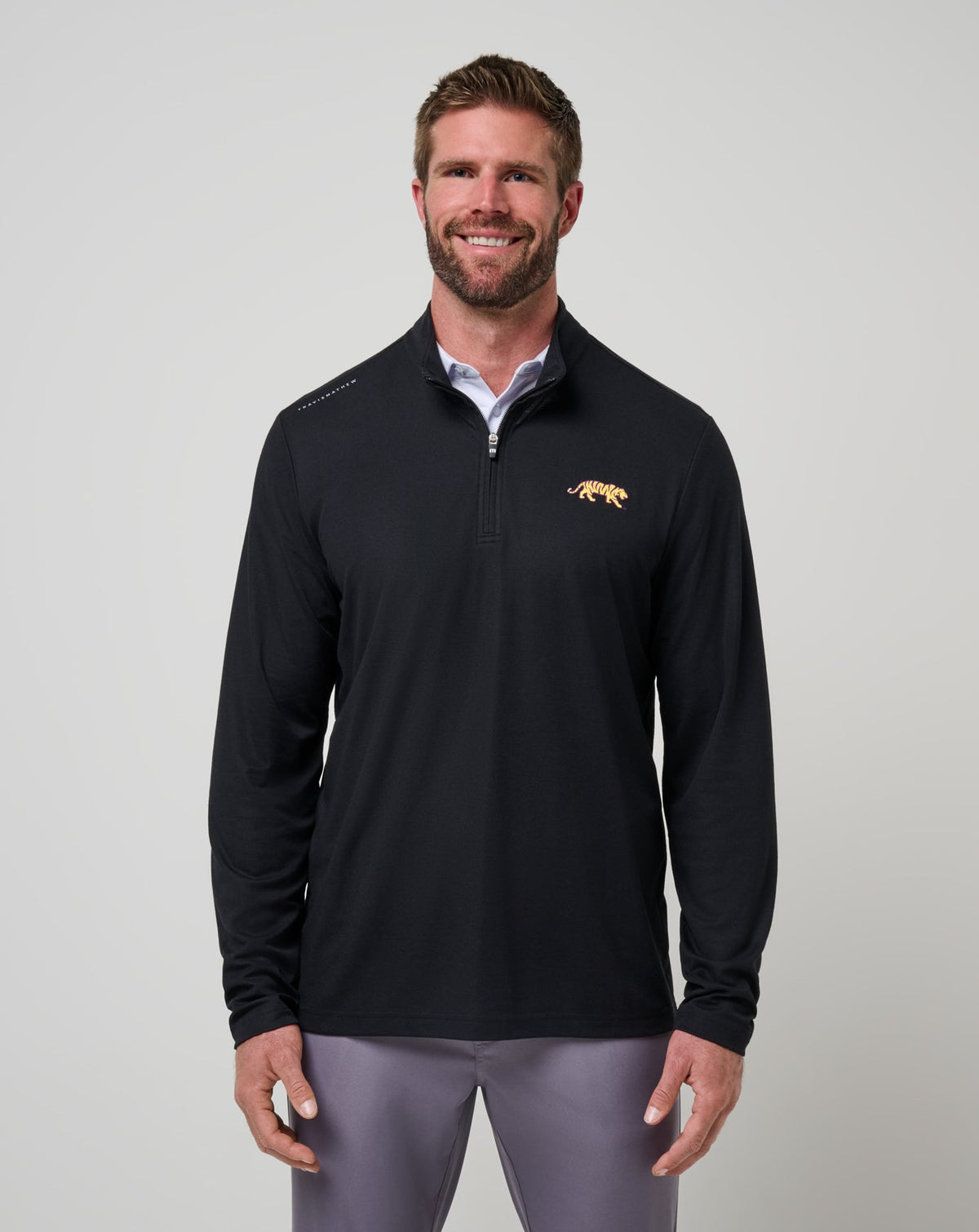 LSU Time To Tailgate Quarter Zip| Travis Mathew