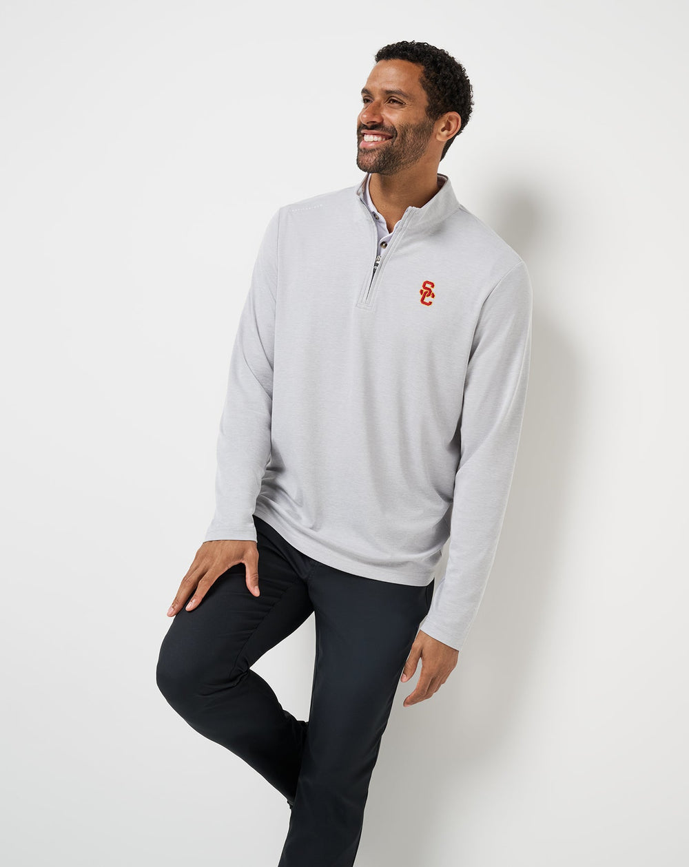 USC Time To Tailgate Quarter Zip| Travis Mathew