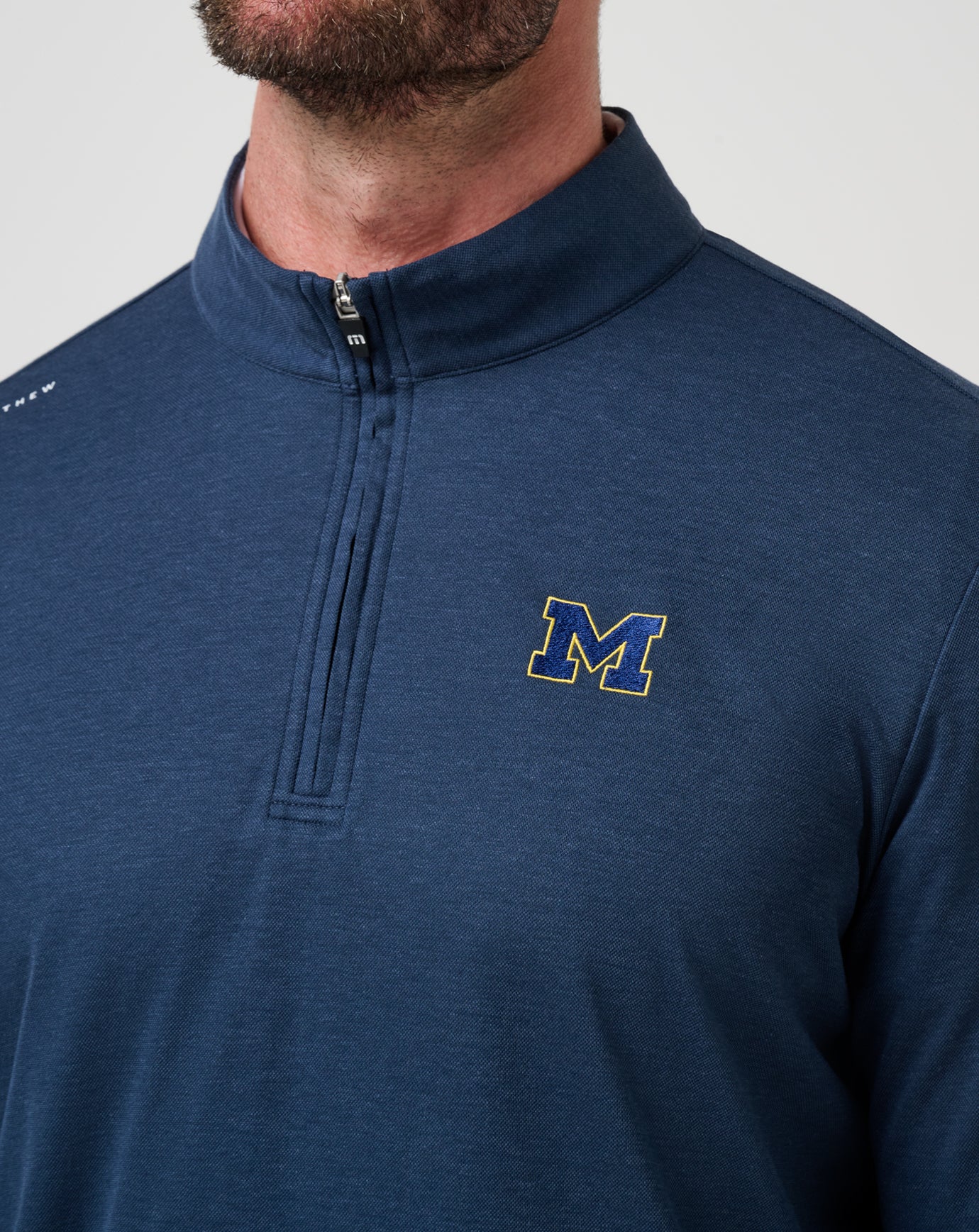 Michigan Time To Tailgate Quarter Zip| Travis Mathew