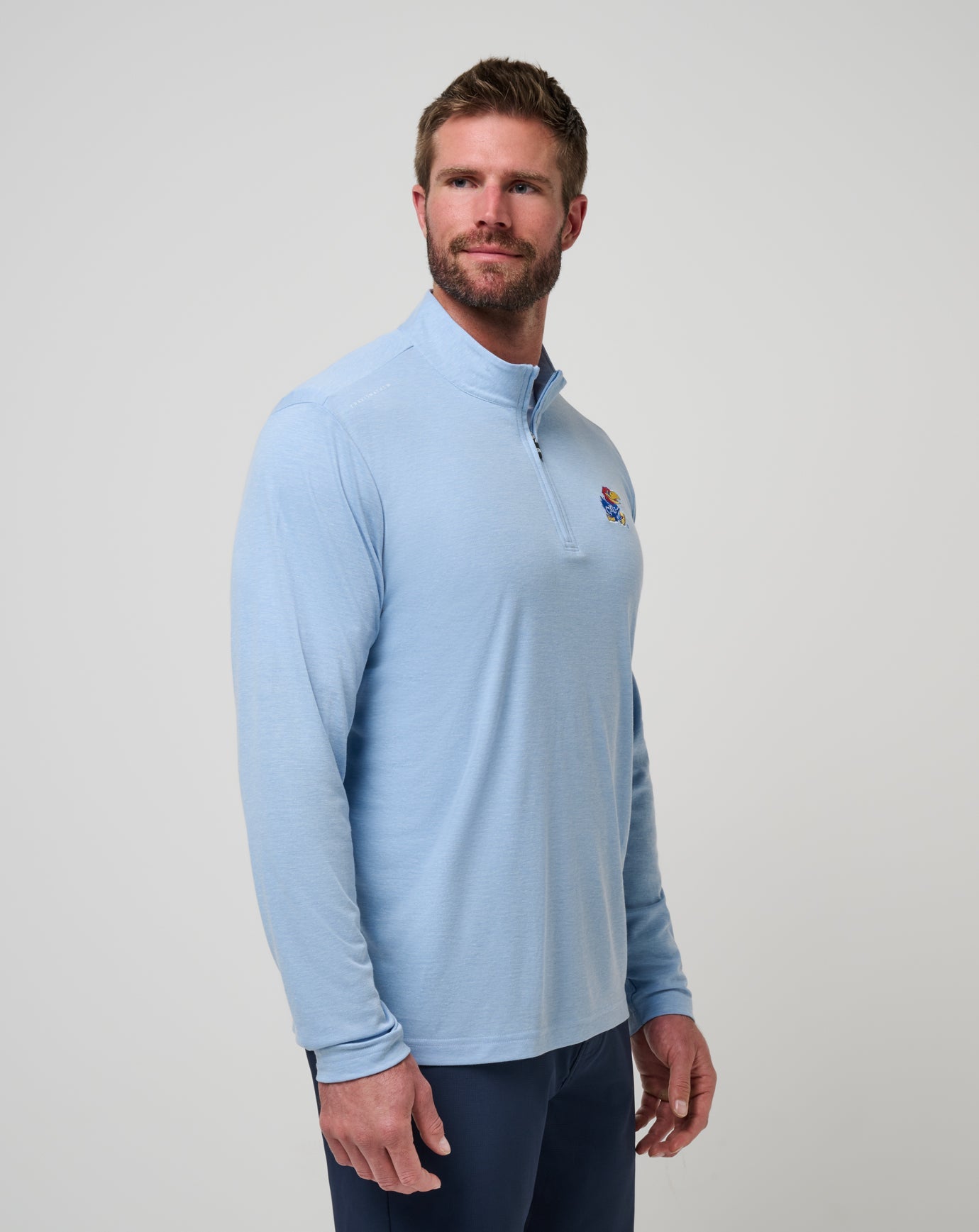 Kansas Time To Tailgate Quarter Zip| Travis Mathew