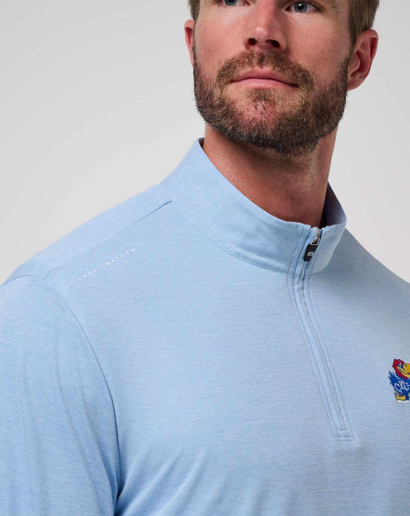 Kansas Time To Tailgate Quarter Zip| Travis Mathew